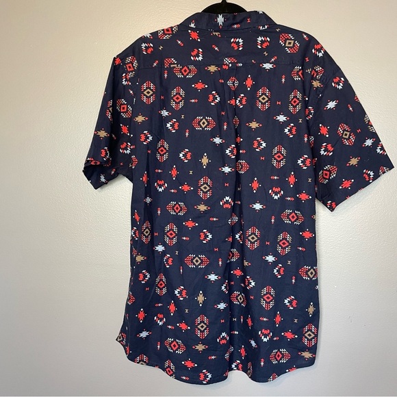Levi's Men short sleeve Aztec Southwestern button up shirt XL - Picture 2 of 9